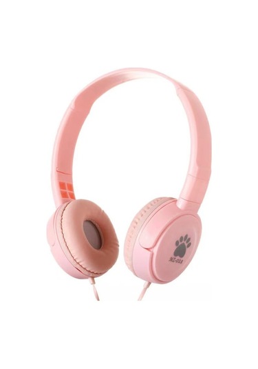 Başlık Telefon Kulaklığı, Ağızlı Çift Yaylı, Pembe Renkli Model 026