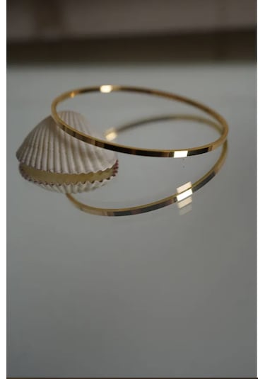 Ingold Yatırımlık 22 Ayar 10 Gram İşçiliksiz Kibrit Çöpü Altın Bilezik 6.2 CM