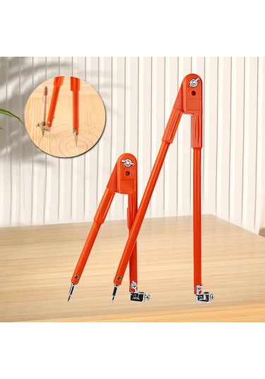 Honeybeeshop Profesyonel 40x150mm Ayarlanabilir Ahşap İşçiliği Kalem Pusulası Marangozluk Ve Çizim İçin Metal Çizgi İşaretleyici Ölçer