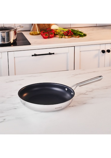 Karaca Plasma Steel 316+ 3ply Tava 28 Cm Gümüş