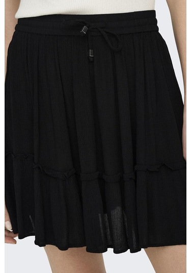 Only Onlıbıza Lıfe Short Skırt Wvn Noos 15219931 Siyah 001