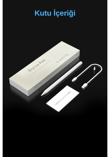 İpad 11 A16 Air M1 M2 M3 M4 İle Uyumlu Avuç İçi Reddi Stylus Yazı Çizim Kalemi
