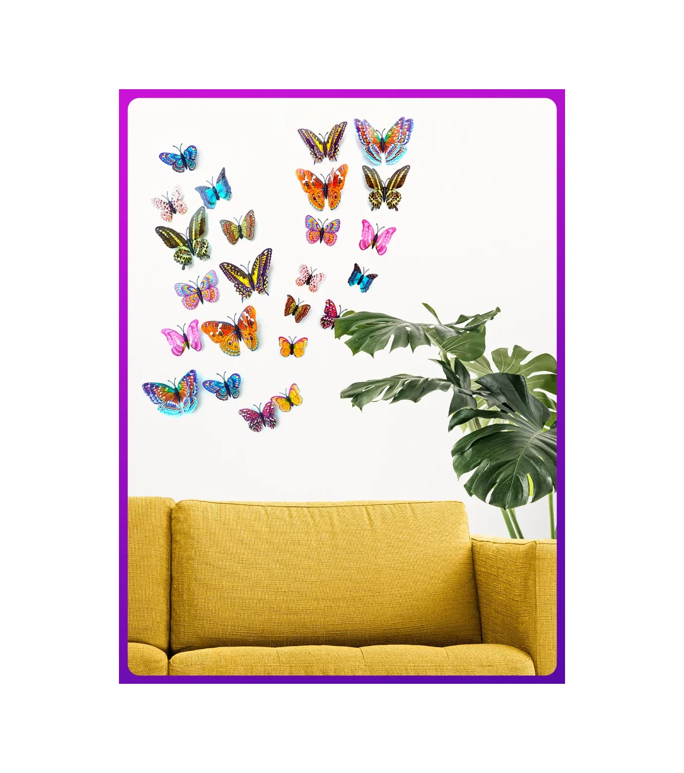 0'stickers Dekor Ve Süsleme İçin Duvar Stickerları Kelebekler 3d 178095720 Mavi