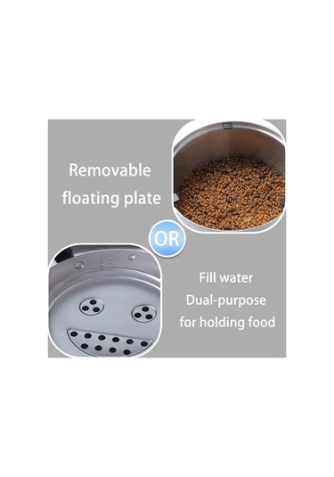 Jıalan 3l Paslanmaz Çelik Köpek Yüzen Kase, Hiçbir Dökülme