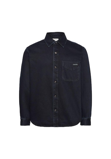 Calvin Klein Blue Black Stone 90s Overshırt-12593 Siyah