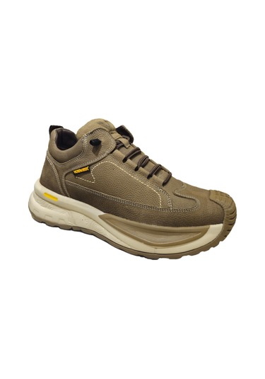 Voyager Lastik Bağcıklı Kısa Boğazlı Hakiki Deri Erkek Bot M440 Kum