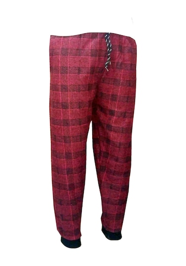 Wingetstar Ekose Manşetli Erkek Eşofman Altı Bordo