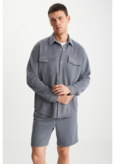 RAMADANP015 Gri Gömlek