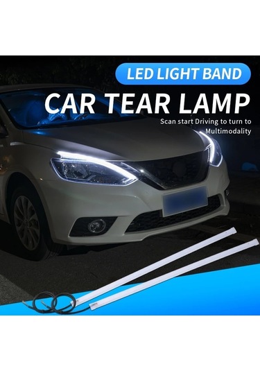 Fiat Tofaş Uno Uyumlu Far Üstü Far Içi Kayar Led 60 Cm Selamlamalı Sc