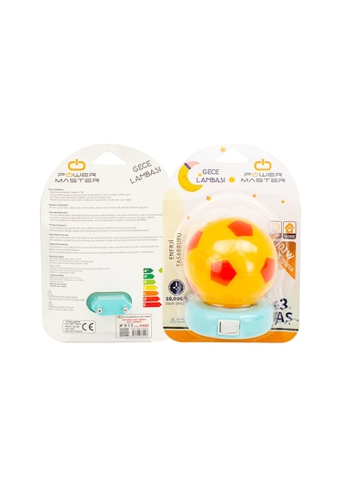 Powermaster  Pm-4452 Sarı Kırmızı Gece Lambası Çok Renkli