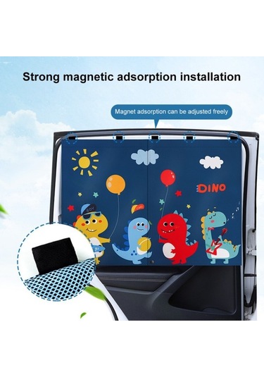 Araba Karikatürü Sevimli Uzay Adamı Mıknatısı Yan Pencere Güneşliği Ön Cam