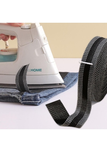 Siyah 1/3/5 M Kendinden Yapışkanlı Pantolon Yapıştırın Dıy Demir On Pantolon Kenar Kısaltma Pantolon Jean Giyim Cırt Bant 55001327