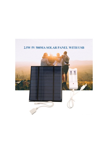 Aubyhe 5v 2.5w Güneş Paneli: Usb İle Akıllı Telefon Şarjı, 2 Adet Aa/aaa Pil Şarj Edici, Ip65 Su Geçirmez, Çadır/kamp İçin