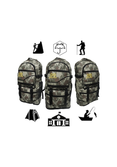 Baggor Siyah 65 L Outdoor Sırt Çantası