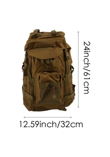 Silkroadselect Dağcılık Spor Sırt Çantası Sırt Çantası Sırt Çantası Kamp Yürüyüş Açık Büyük Su Geçirmez Sırt Çantası Kurt Kahverengi Ffzveo Kahverengi