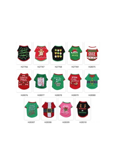 Yılbaşı Temalı Köpek Tişörtü - Şık Ve Rahat Evcil Hayvan Giyimi, Farklı Boyut Seçenekleri İle Gümüş Gümüş