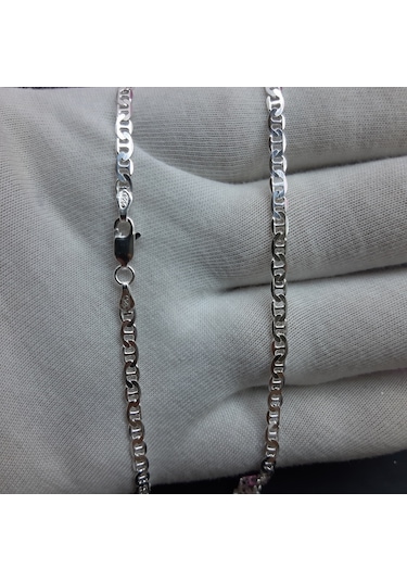 Gümüş Erkek Zincir Kolye (493817757)