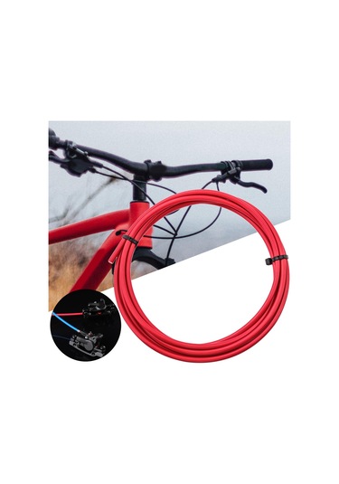 Dolıty Mtb Bisiklet Hidrolik Disk Fren Hortumu Kırmızı-3m-5mm Kırmızı