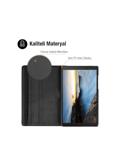 SM Galaxy Uyumlu Tab A 10.0 (P580-P585) 360 Derece Döner Standlı Kılıf