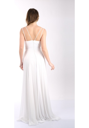 Abiye Elbise Dori 00kb5090 Beyaz