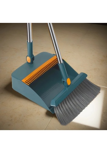 Willowhaven Mavi Katlanır Süpürge Ve Faraş Seti, Tüm Odalar İçin Pratik