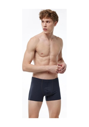 Malabadi 058 Erkek Modal Likralı Boxer-Füme