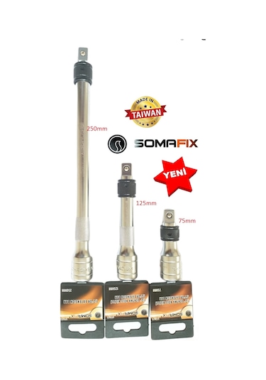 Lokma Somafix 1/2 Ara Kol Uzatma Kol 75mm 125mm 250mm 3 Adet