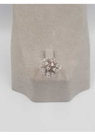 Vog İtaly Tasarım Karahindiba Çiçeği Model 925 Ayar Gümüş Sevgiliye,anneye,eşe,arkadaşa Yüzük