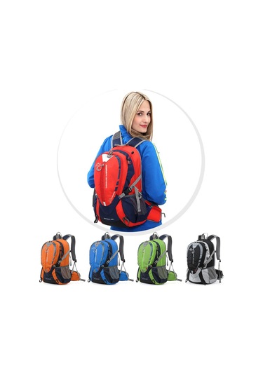 Dianziye 25l Dayanıklı Seyahat Sırt Çantası - Konforlu Ve Hacimli Outdoor Gezi Çantası Kırmızı