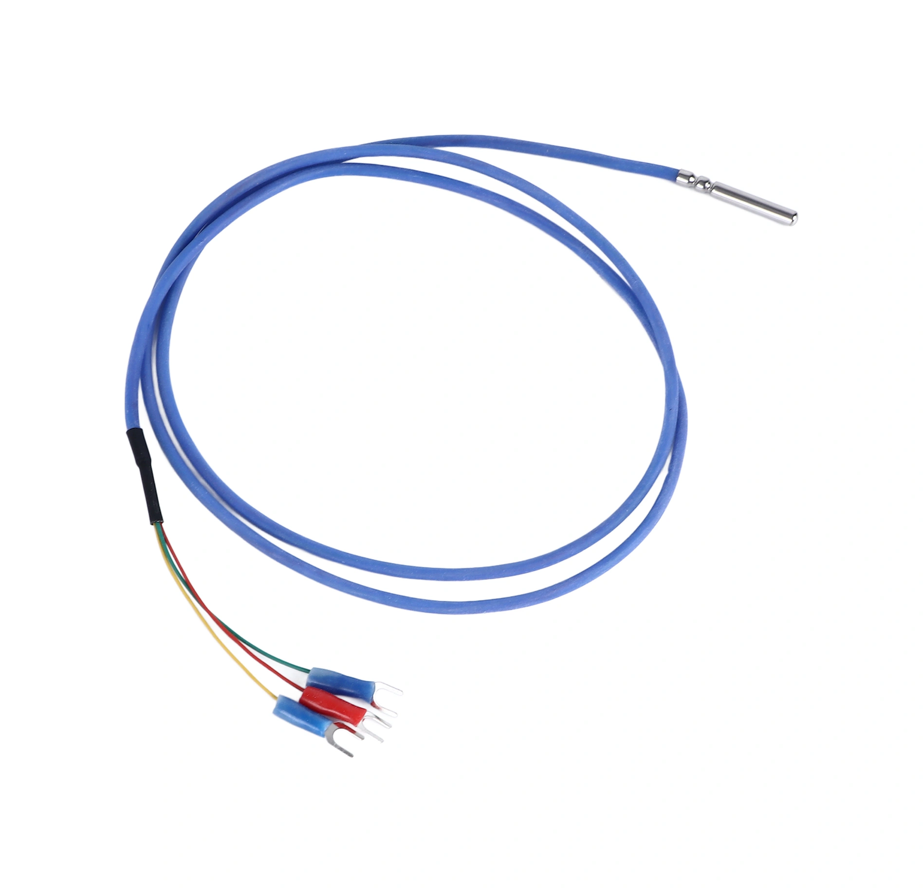 Yuntech01 Stainless Steel Suya Dayanıklı Pt100 Sıcaklık Sensörü -50 C/+350 C Aralığında Ölçüm, Ptfe Kaplı Tel Ve Y Şekilli Terminal İle