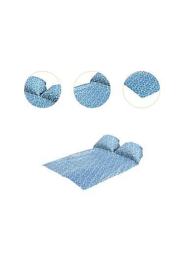 Homyl Baş Destekli Piknik Örtüsü Çim Yürüyüşü İçin Mavi 145x210cm Mavi