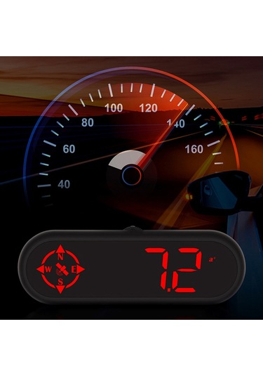 Jeehugo Siyah Araba Gps Hud Görüntüleyici - Led Ekranlı Hız Ölçer Ve Pusula Fonksiyonlu Araç Gösterge Paneli