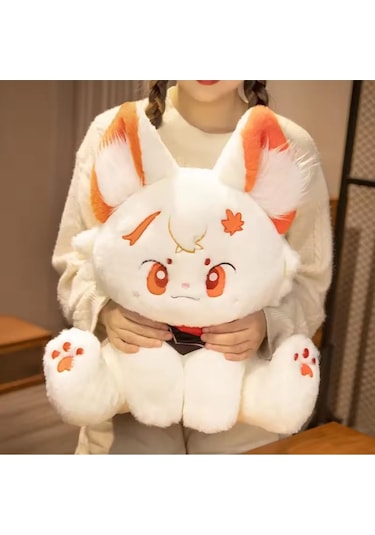 Turuncu Kedi Peluş Oyuncak Kedicik Kawaii Anime Kedi Oyuncak Tüylü
