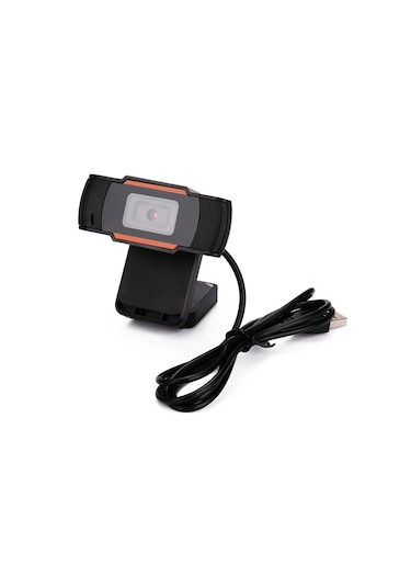 Teltree Usb Web Kamerası 1080p Hd Görüntü, Yerleşik Mikrofonlu, Gürültü Önleyici, Sürücüsüz, Siyah-turuncu
