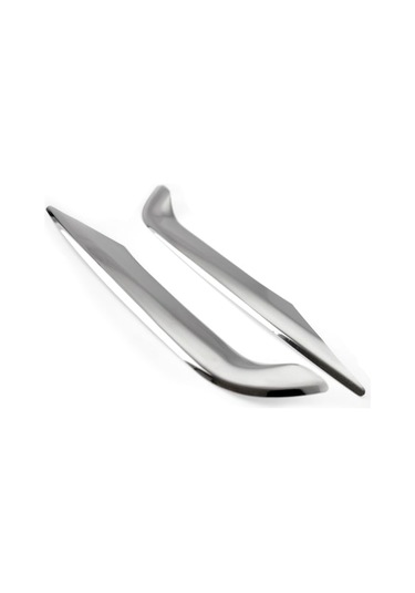 Nissan Qashqai Uyumlu 2017 Ve Üzeri Krom Sis Far Çıtaları 2 Parça Paslanmaz Çelik