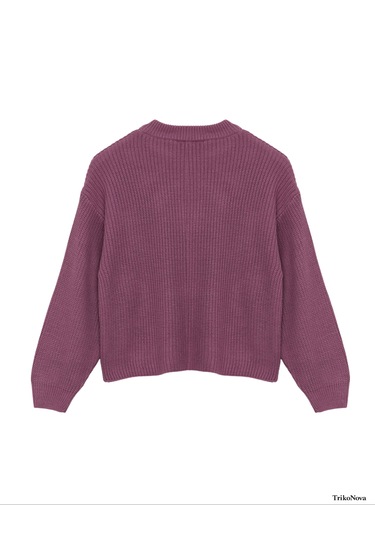Trikonova Oversize Triko Kazak Lila