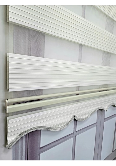 Bbb Pliseli Stor Zebra Perde Sert Plastik Kasalı