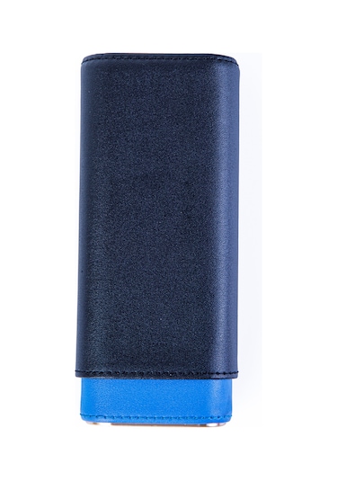 Cohiba Mavi-siyah Üçlü Deri Puro Kılıfı