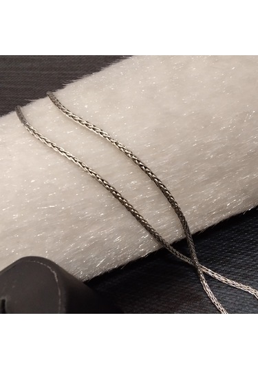 925 Ayar Gümüş Erkek Kolyesi-şık Tasarım-60cm/2mm Gümüş