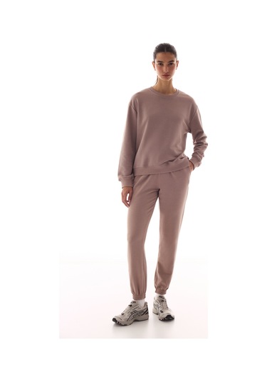 Penti Bej Yüksek Bel Cepli Pamuklu Jogger