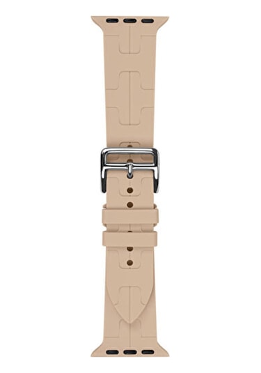 Apple Uyumlu Watch Ultra 49mm Krd-92 Silikon Kordon Açık Kahve