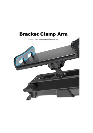 Tenfowee Katlanabilir Araç Başlık Tutucu: 5-11 İnç Tablet Ve Telefonlar İçin Dayanıklı Araç İçi Tablet Tutucu Siyah