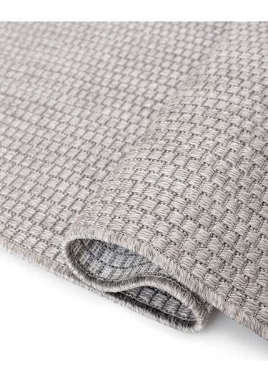 Sisal Jut Hasır Model Tek Renk Dokuma Yıkanabilir Toz Vermez Halı Krem Gri