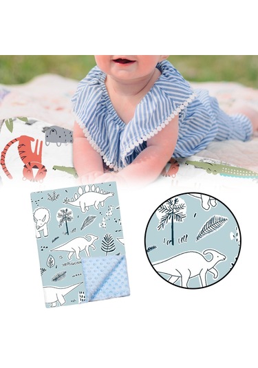 Suntek Puset Beşikler Için Yumuşak Bebek Battaniyesi Yeşil