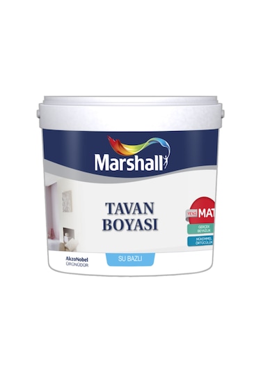 Marshall Tavan Boyası 6Lt=10KG-Mükemmel Beyazlık-Ekstra Örtücülük N11.151