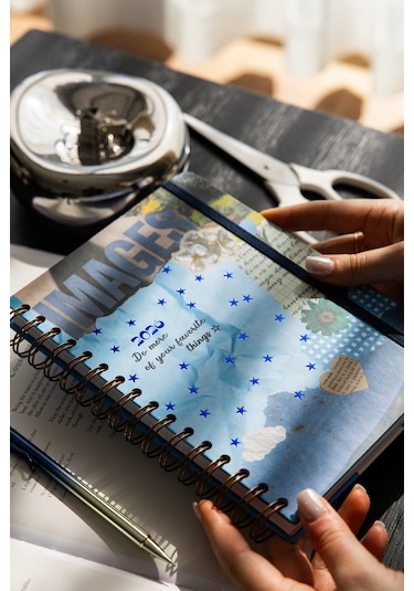 2026 A5 Spiralli Haftalık Ajanda 12 Aylık - Kolaj Kolaj