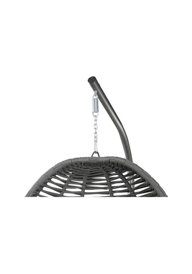 Tu Tienda Armut Salıncak Tek Kişilik Makrome Ip Örgü Bahçe Balkon Ev Salıncağı,gri Gri