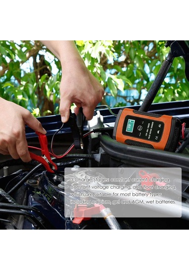 Teltree 12v 5a Akıllı Akü Şarj Cihazı, Moto-silah Ve Otomobil İçin, Plomb Asit Akü Tamiri, Avrupa Standartı 100-220v Giriş