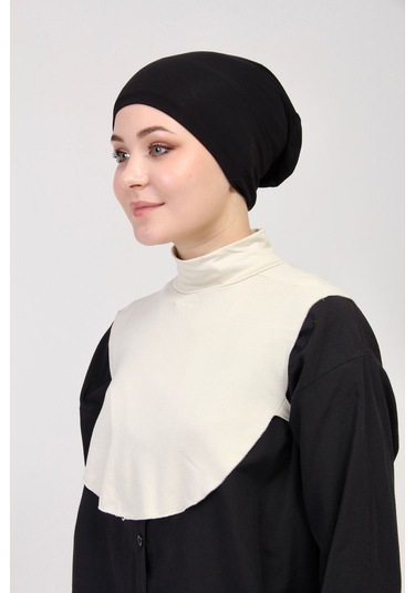 Düz Balıkçı Yakalı Kurtarıcı Boyunluk Krem