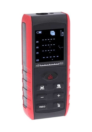 Besthome1 40 Metre Taşınabilir Lazerli Mesafe Ölçer, Alan/hacim Hesaplama, Açı Göstergesi, Yüksek Hassasiyetli Kullanıcılar İçi